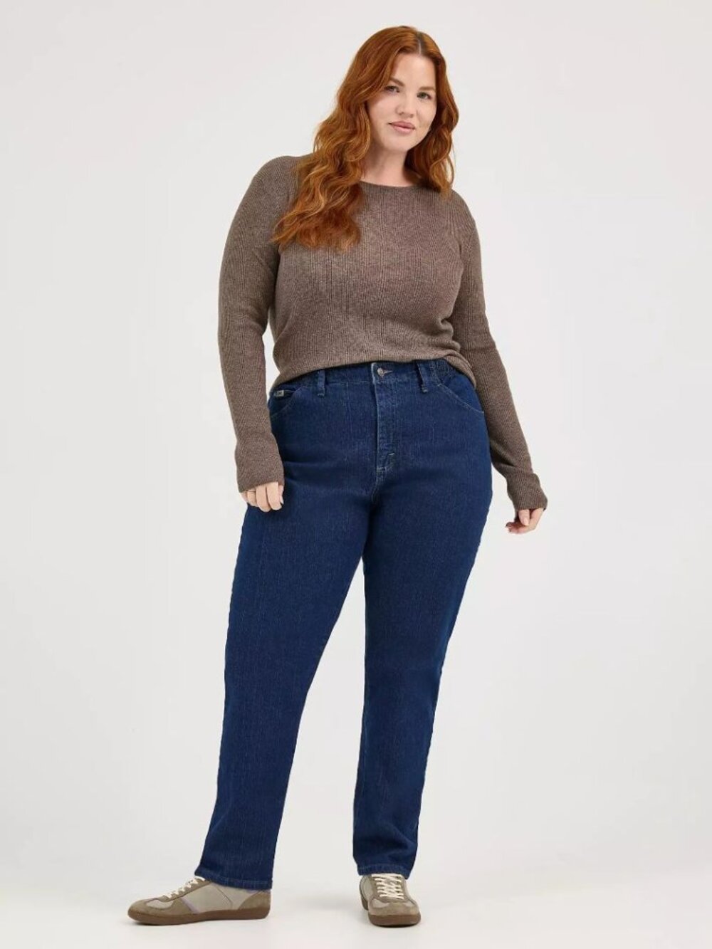 Lee ~ Women's Side Elastic Jeans ~ 28W ~ Med. Length ~ Dark Indigo ~ New w/Tags